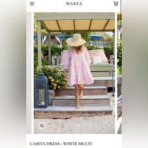 Marea CASITA DRESS - WHITE MULTI